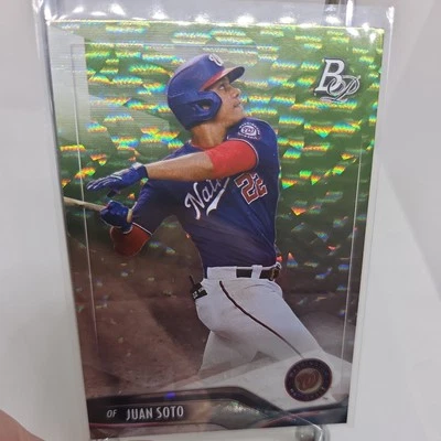 2021 Bowman Platinum Baseball Ice Foil # 73 Juan Soto - Image 1 of 2