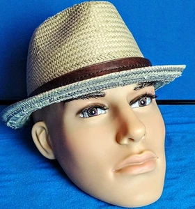Sombrero Fedora Ben Sherman London Gris Claro Mod S/M 100% Tapa Papel - Imagen 1 de 6