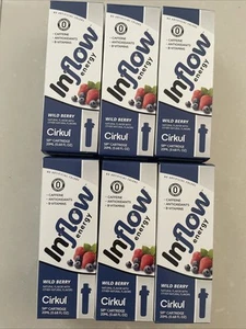 6 Pack VSM Cirkul Cartridge Inflow Energy Wild Berry - Picture 1 of 6