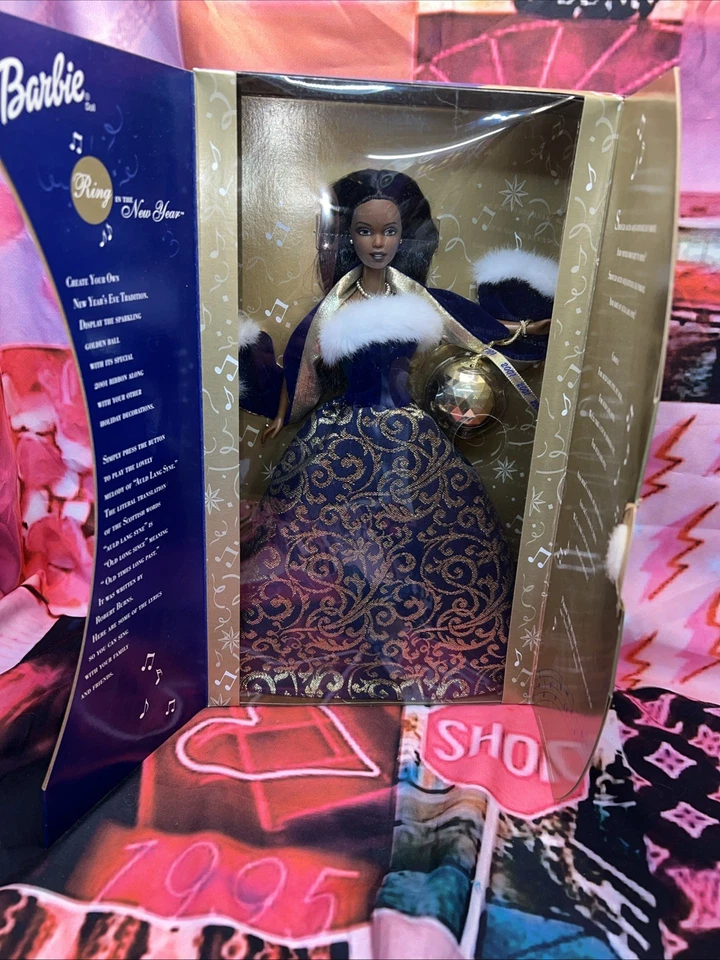 New In Box - 2001 Barbie Ring in the New Year African American Mattel 52743 - Image 1 of 4