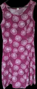 Damenkleid Sommerkleid Freizeitkleid Gr. 38 Fuchsia Midi - Bild 1 von 1