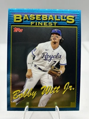 2024 Topps Finest Bobby Witt Jr Baseball's Finest Refractor KC Royals - Image 1 of 2