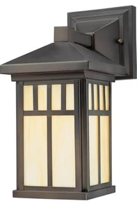 Westinghouse 6732800 Burnham One-Light Exterior Wall Lantern Bronze Finish 12.5" - Picture 1 of 6