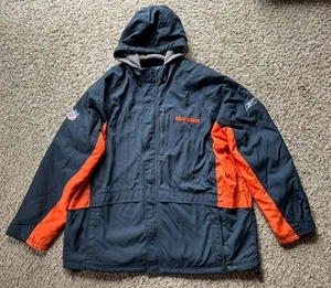 Vintage NFL Apparel On Field Reebok Chicago Bears Fleece gefütterte Kapuzenjacke - 2XL - Bild 1 von 9