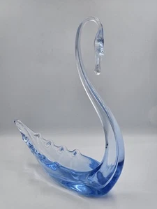 Figura de vidrio Whitefriars Swan Zafiro azul 8" ENVÍO GRATUITO - Imagen 1 de 7