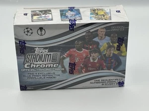 2022-23 Topps Stadium Club Chrome UEFA Soccer GIANT Box Sealed - Picture 1 of 4