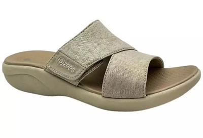 Sandalia deportiva deslizante BZees para mujer sin preocupaciones arena brillo 11 M Foto 1 de 4