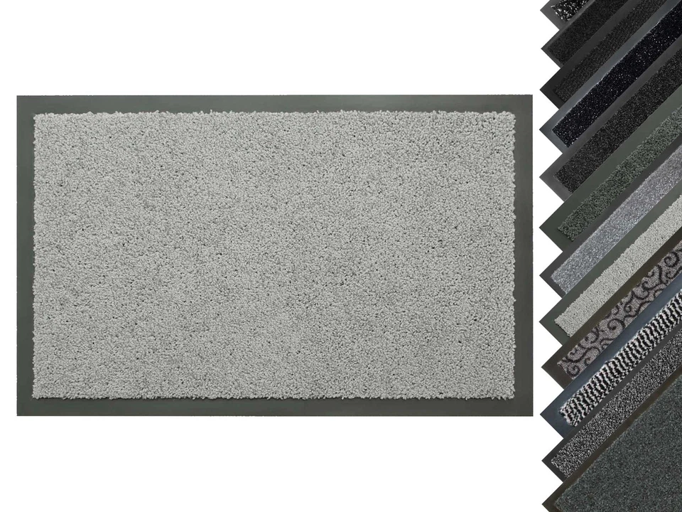 Schmutzfangmatte Fußmatte grau pflegeleichte Türmatte Fußabtreter waschbar - Bild 1 von 1