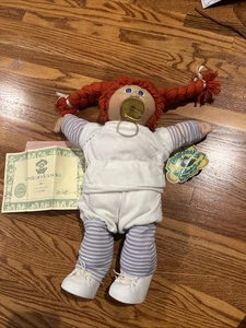 Vintage Cabbage Patch Kids Puppe 1978, 1982 Original Signatur rote Haare/blaue Augen - Bild 1 von 9
