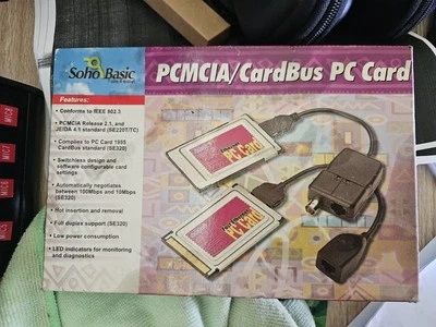 SohoBasic PCMCIA/CardBus Fast Ethernet PC Card | SE320 | 10/100Mbps AdapterDes - Image 1 of 2