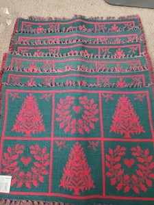 Park B. Smith 100 % Baumwolle Vaccaro-Smith handgewebte Weihnachten Tischsets 6er Set - Bild 1 von 12