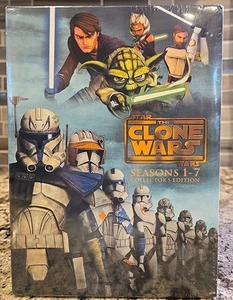 Star Wars The Clone Wars: Die komplette Staffel 1-7 Neu Sealed (25 DVD Set) - Bild 1 von 2