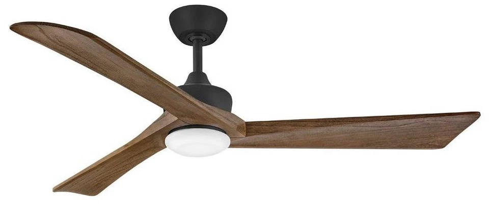 Ventilador de teto inteligente LED externo 60" Hinkley Sculpt preto fosco - Imagem 1 de 1