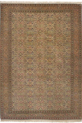6'8" x 9'9" Traditional Vintage Hand Knotted Area Rug Oriental Wool Carpet - Image 1 of 2
