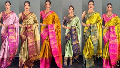 Nuevo lanzamiento sari de seda de algodón mercerizado puro con blusa para uso tradicional Foto 1 de 4