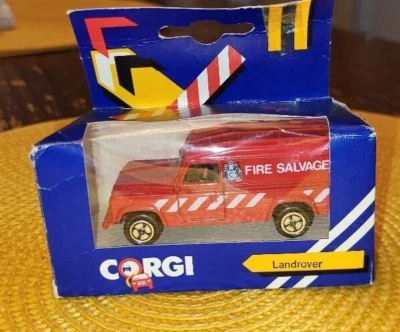 Corgi  diecast Land Rover 110 Fire Salvage New in box vintage - Image 1 of 4