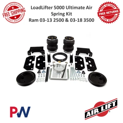 Air Lift LoadLifter Ultimate Air Spring Kit Fits Dodge Ram 03-13 2500 03-18 3500 - Image 1 of 4