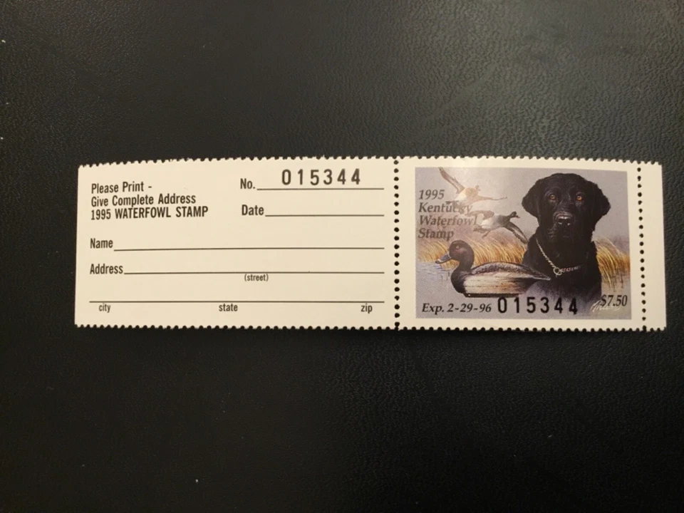 ICOLLECTZONE US 1995 Kentucky KY11 with Tab Duck Stamp  - Image 1 of 1