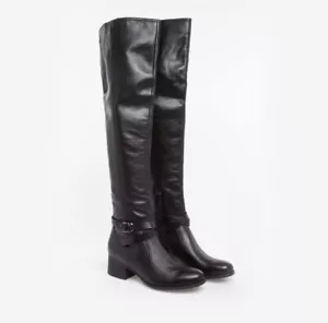 Botas por encima de la rodilla Naturalizer Denny, negras, Reino Unido talla 5,5, EU 38,5, US 8 - Imagen 1 de 6