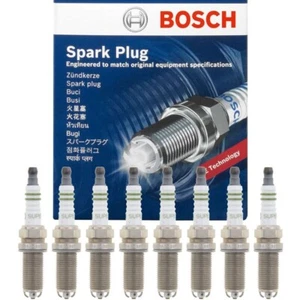 OEM BOSCH Spark Plug Set of 8 for Porsche Cayenne Panamera 4.8L V8, FGR5NQE04 - Picture 1 of 2