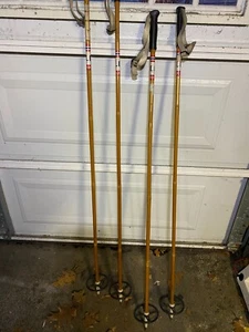 Vintage LILJEDAHL choice of set of Norway Bamboo Ski Poles - Picture 1 of 6