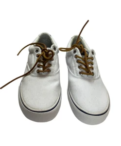 Sperry Top-Sider Canvas Hash weiß niedrig Schnürschuhe Turnschuhe Herren US 8,5 M neu im Karton - Bild 1 von 11