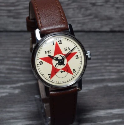 Reloj de pulsera vintage Pobeda Yuri Gagarin estrella roja mecánico soviético URSS Foto 1 de 4