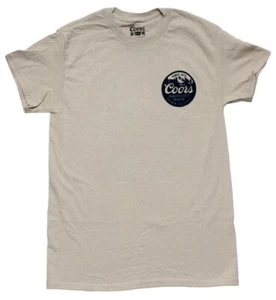 Coors New Adult T-Shirt - Lapel Banquet Beer Logo on Back - Picture 1 of 1
