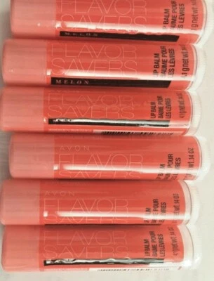 AVON FLAVORS SAVERS MELON LIP BALM (LOT OF 6 PIECES) NEW SEALED