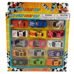 15PCS Kids Toddler Mini Die-Cast Sport Racing Cars Vehicles Party Favors Toy Set - Picture 1 of 14