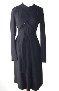 Abrigo Chaqueta ILARIA NISTRI Negro Envolvente Corbata Avant Garde 40 4 - Imagen 1 de 4