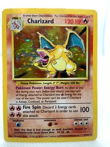 Charizard 4/102 Base Set 1999 Pokemon Card Holo Rare Holofoil - Picture 1 of 20