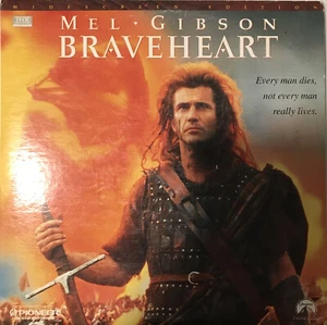 Braveheart - Laserdisc - LD - Mel Gibson Widescreen Edition - 1995 - Picture 1 of 3