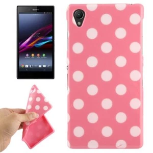 Handy Hülle Case Schutzhülle gepunktet Design Etui für Sony Xperia Z1 L39h TOP - Zdjęcie 1 z 3