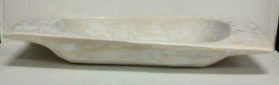 Pottery Barn PB Wooden Dough Bread Kitchen Food Fruit Bowl Trays White Large L - Image 1 of 4