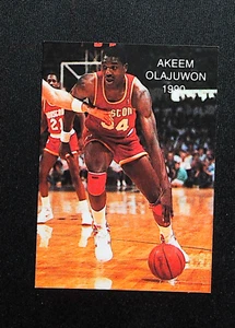 Hakeem Olajuwon Houston Rockets 1990 Wasatch #10 Basketball All Stars RARE Odd - Bild 1 von 2