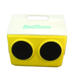 COOLER IGLOO BLUETOOTH BOOMBOX BEVERAGE ICE CHEST Yellow RETRO 80S PORTABLE - Picture 1 of 16