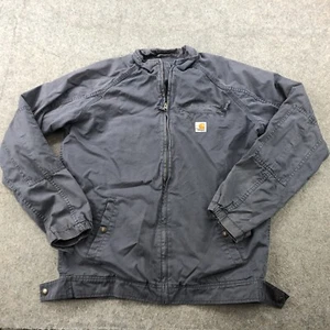 Carhartt Jacket Men Medium Gray Edlin Mesh Lined Bomber J299 Utility Work - Picture 1 of 17