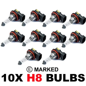 10 x Brand New H8 708 HEADLAMP HEADLIGHT FOG CAR ANGEL EYE BULBS 12v 35w PGJ19-1 - Picture 1 of 4