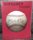 Housse de baseball Sotheby's Preview octobre 1999 Babe Ruth