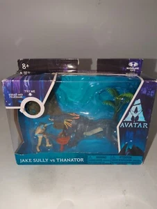 McFarlane Toys Avatar World of Pandora Jake Sully VS Thanator with Blacklight Gl - Picture 1 of 4