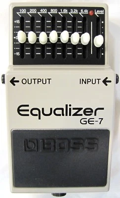 Ecualizador gráfico Boss GE-7 usado 7 bandas ecualizador pedal de efectos para guitarra Foto 1 de 3