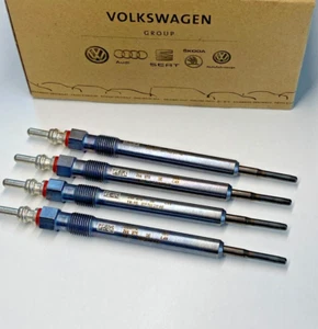 4x Original Glühkerzen TDI Dieselmotor 059963319AB, 059963319M VW AUDI SKODA - Picture 1 of 5
