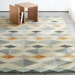 ALFOMBRA ÚNICA ACOLCHADA A MANO 8X10 ALFOMBRAS DE LANA DE NEWZELANDA PARA ALFOMBRAS DE SALÓN REGALO - Imagen 1 de 5