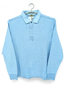 Todd Snyder Polo Shirt Mens Blue Long Sleeve Rugby Light Indigo (Various Sizes) - Picture 1 of 5