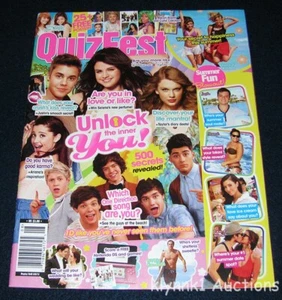 Quizfest Magazine August 2012 Justin Bieber Selena One Direction Big Time Rush - Picture 1 of 8