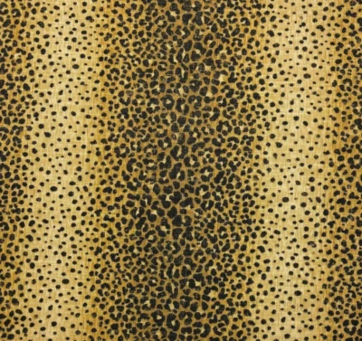 D.V. KAP NALA AZAFRÁN NEGRO LEOPARDO ANIMAL PRINT TELA MULTIUSOS POR YARDA 54"W Foto 1 de 4