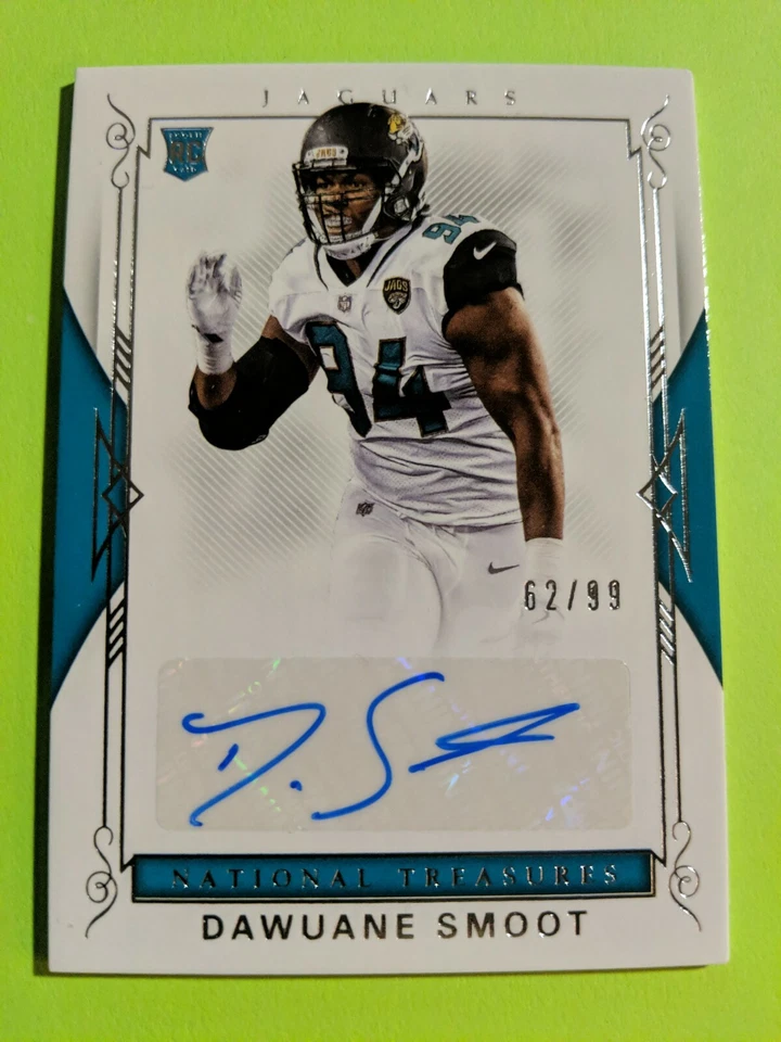 2018 National Treasures Dawuane Smoot RC 62/99 Auto #159 Jags - Image 1 of 2