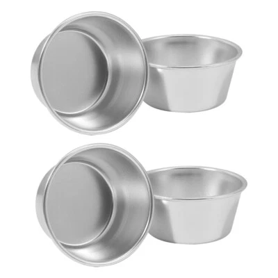  4 Pcs Single Muffin Tin Cupcake Non-stick Pudding Cups Small Molds - Image 1 of 4