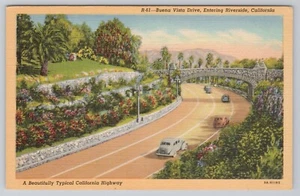 Buena Vista Drive Highway Riverside Kalifornien Postkarte - Bild 1 von 2